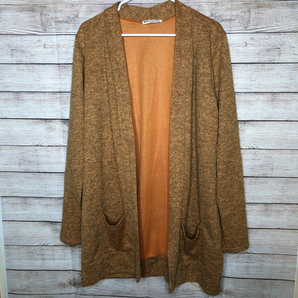 Rush‎ Fashion TwoTone Brushed Hacci Pocket Cardigan